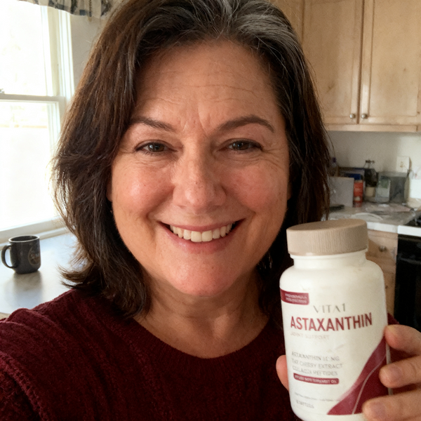VITA1 community member holding their bottle