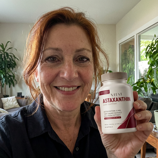 VITA1 community member holding their bottle